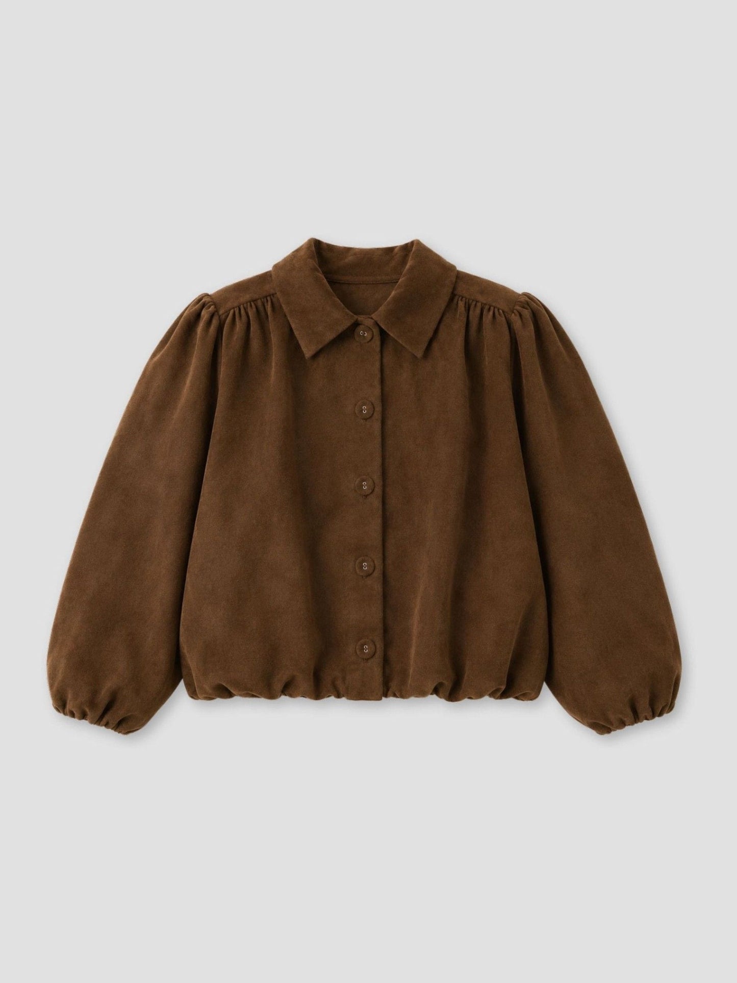Dsiney Kidz - Angel & Rocket Brown Maia Suedette Balloon Hem Blouson Jacket image 4