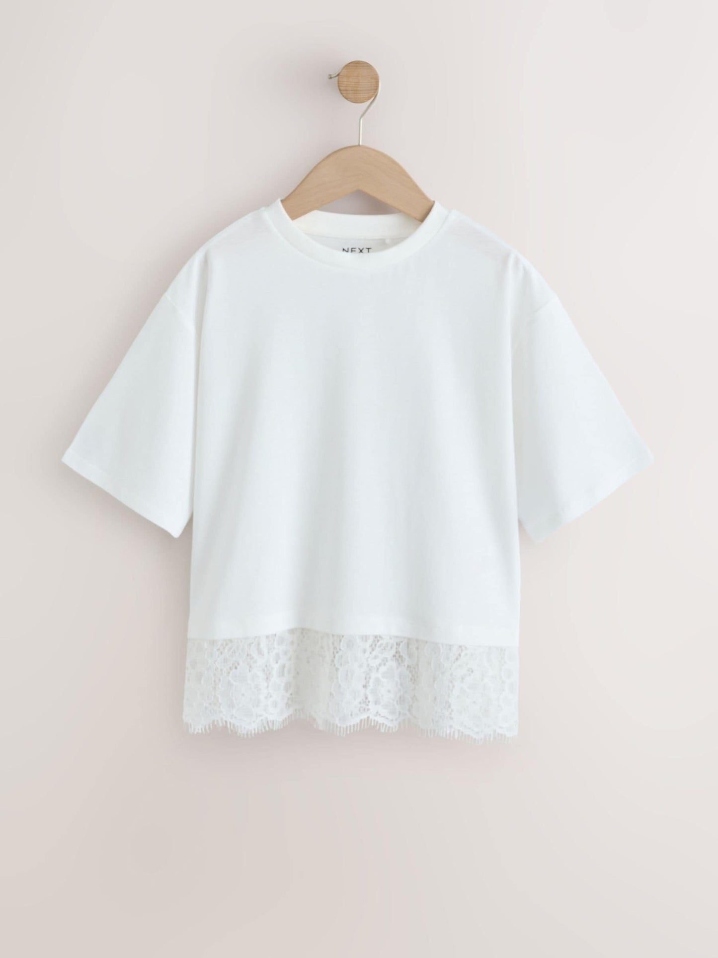 Dsiney Kidz - White Lace Hem T-Shirt (3-16yrs) image 5