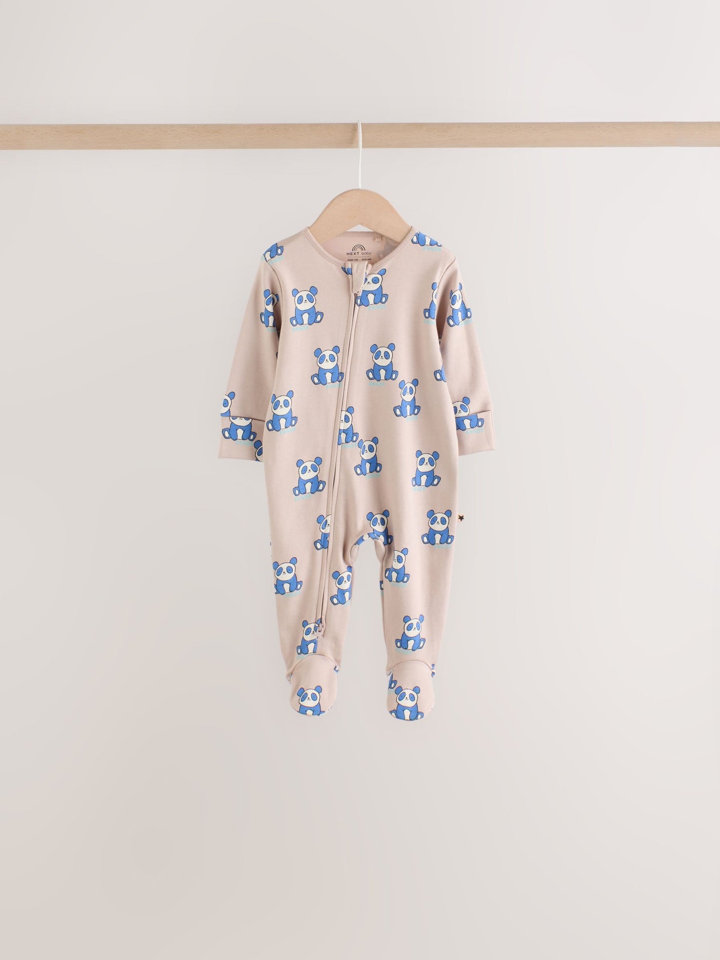 Blue Animal Two Way Zip Baby Sleepsuits 5 Pack (0-2yrs) image 7