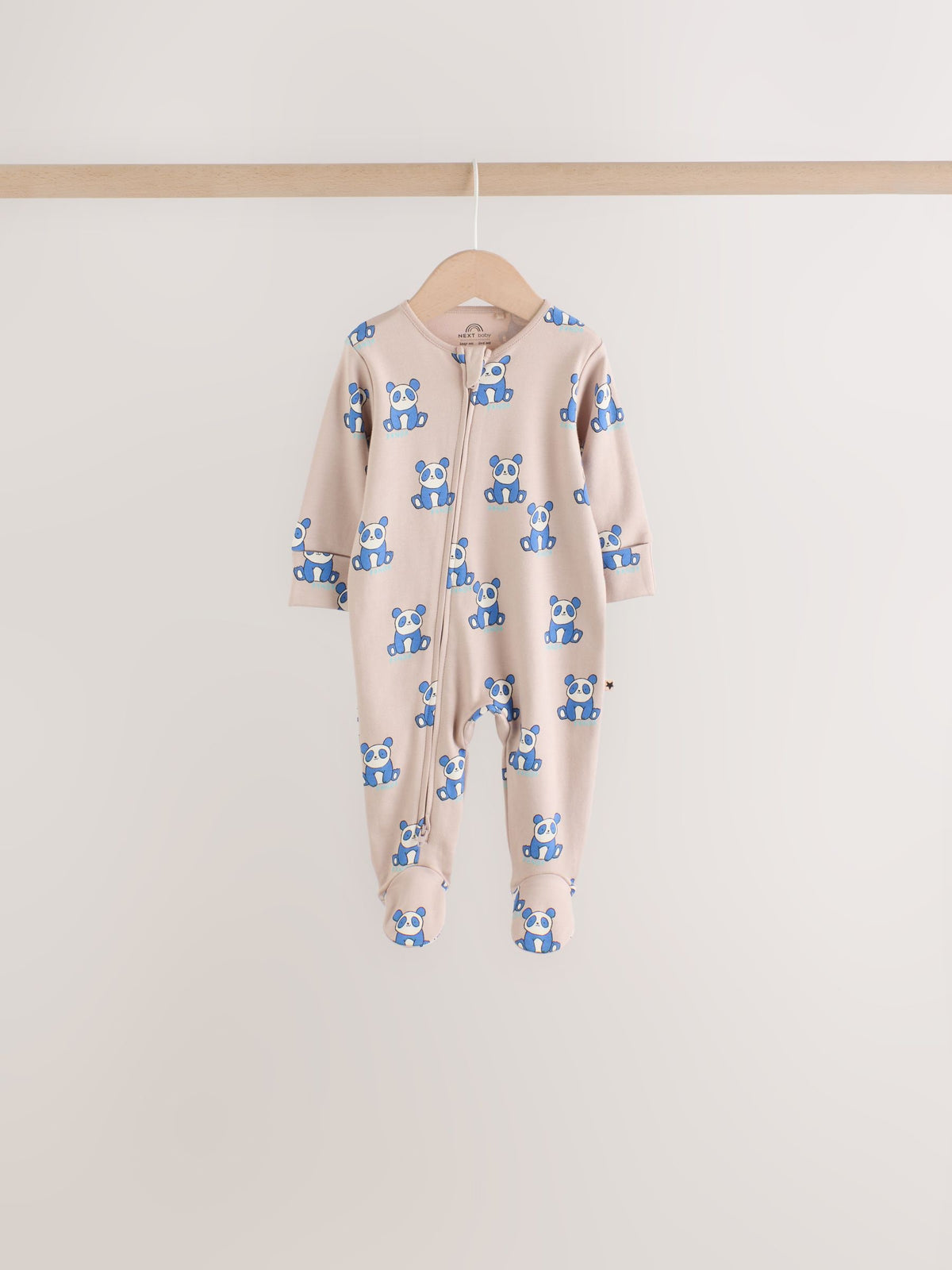 Blue Animal Two Way Zip Baby Sleepsuits 5 Pack (0-2yrs) image 7