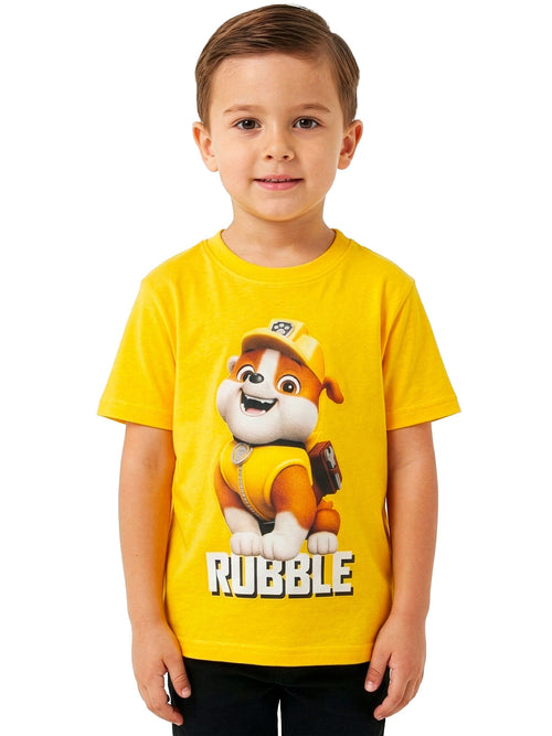 Character Yellow PAW Patrol Rubble T-Shirt image 1