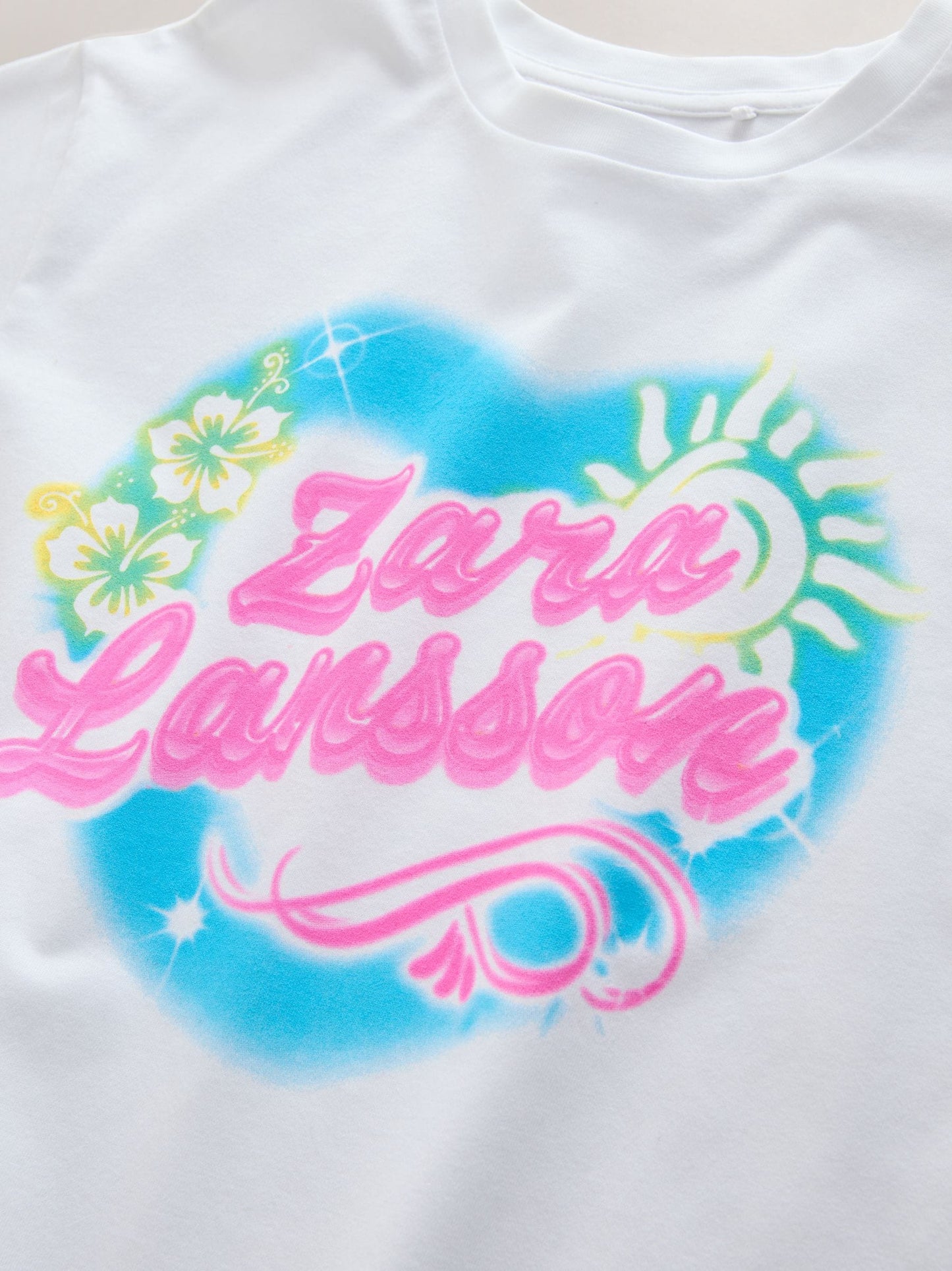 Dsiney Kidz - White Zara Larsson Oversized Graphic T-Shirt (3-16yrs) image 8
