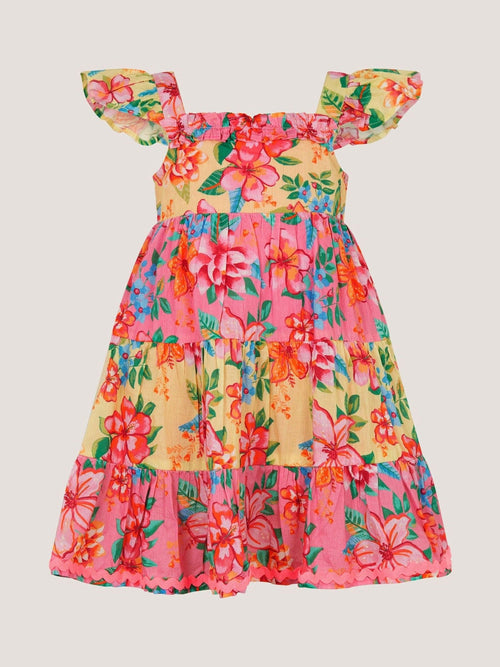 Dsiney Kidz - Monsoon Pink Baby Floral Print Dress image 1