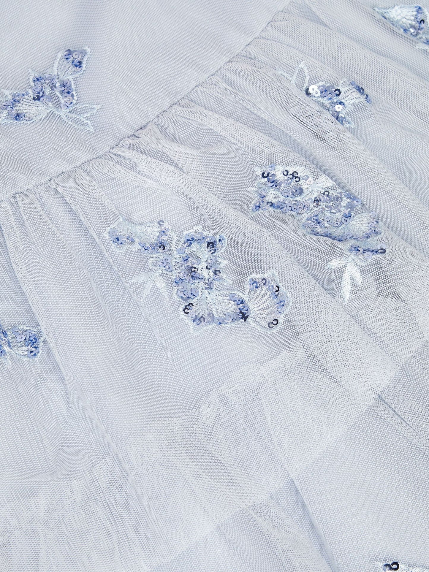 Monsoon Blue Ingrid Floral Sequin Tiered Party Dress image 4