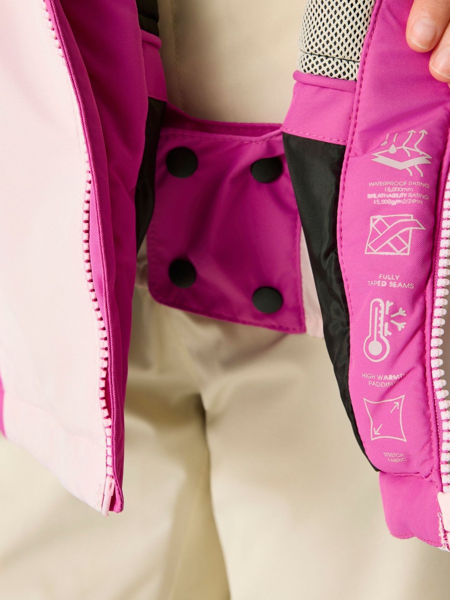 Dsiney Kidz - Dare 2b Pink Piste Waterproof Ski Jacket image 5