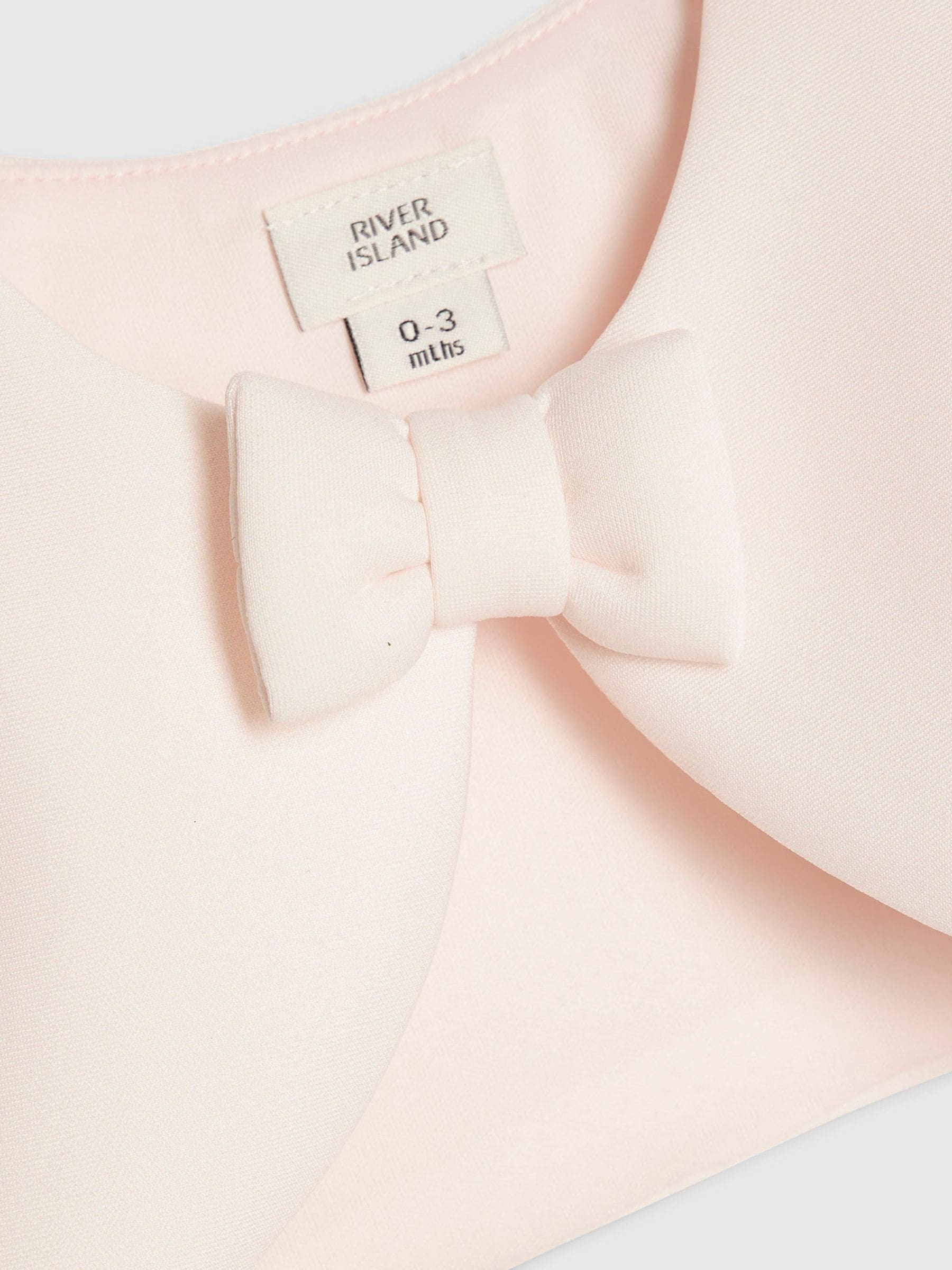 Dsiney Kidz - River Island Pink Bear Bow Floral Scuba Dress image 3