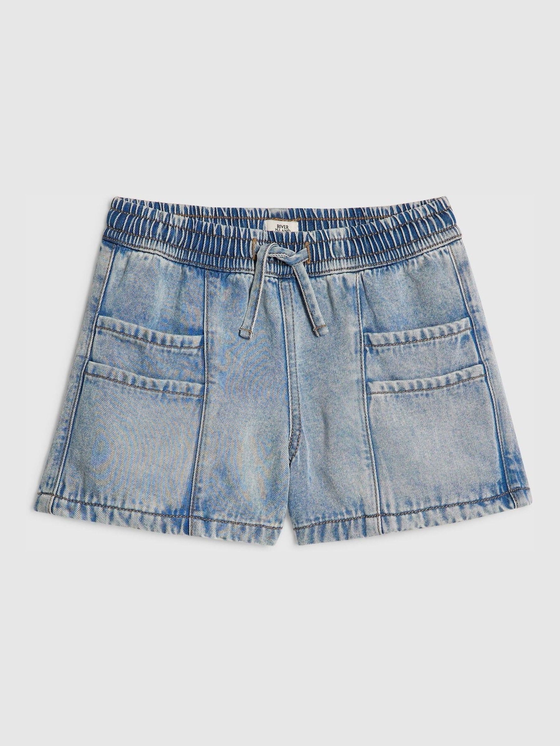 Dsiney Kidz - River Island Blue Denim Pull On Shorts image 1