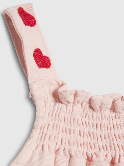 Dsiney Kidz - River Island Pink Denim Heart Frill Top & Shorts Set image 4