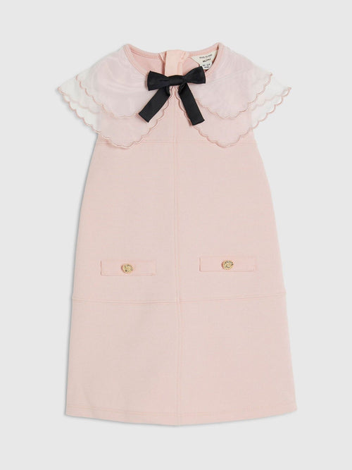 Dsiney Kidz - River Island Pink Organza Collar Scuba Dress image 1