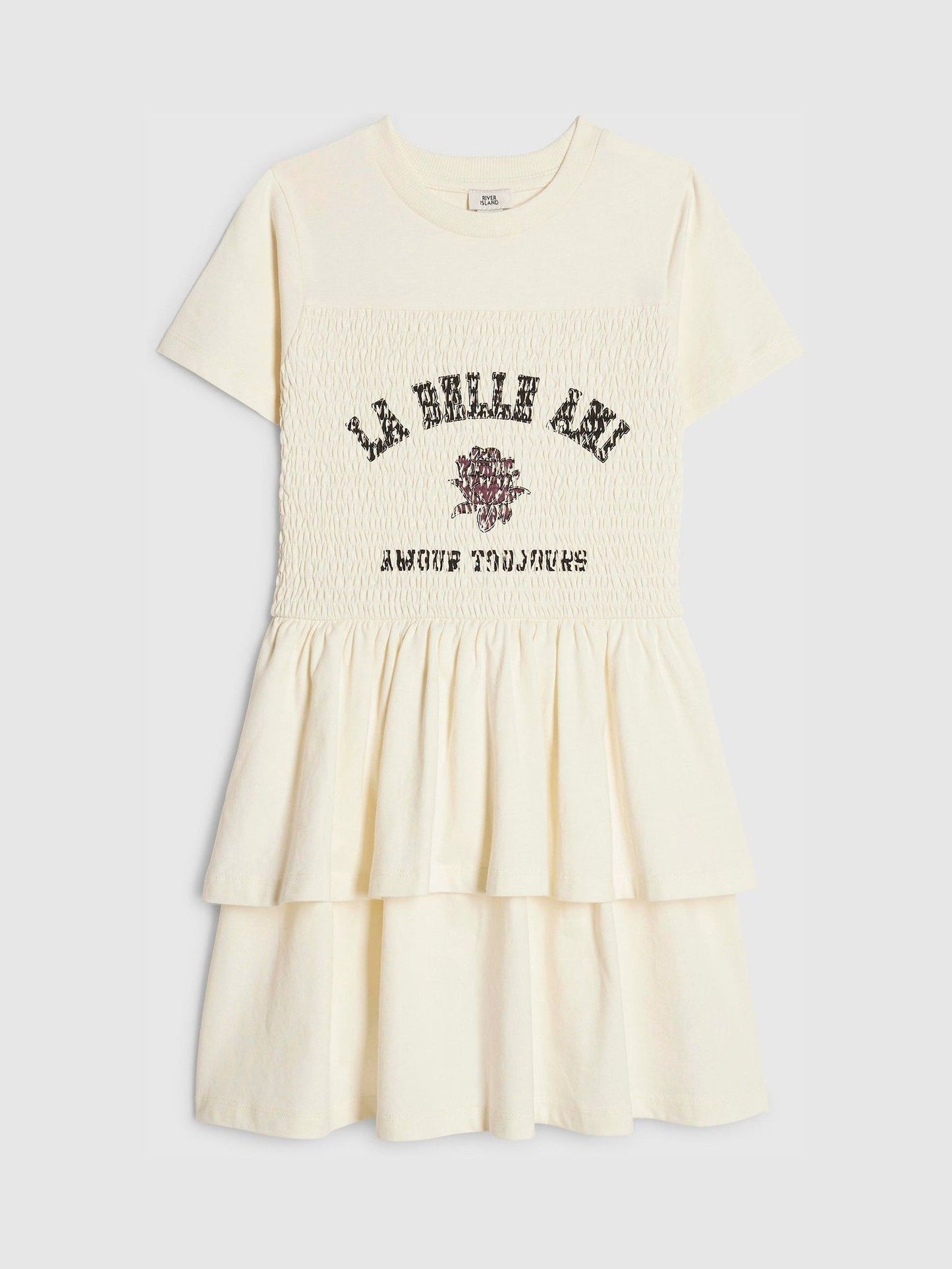 River Island Cream La Belle Rara Dress image 1
