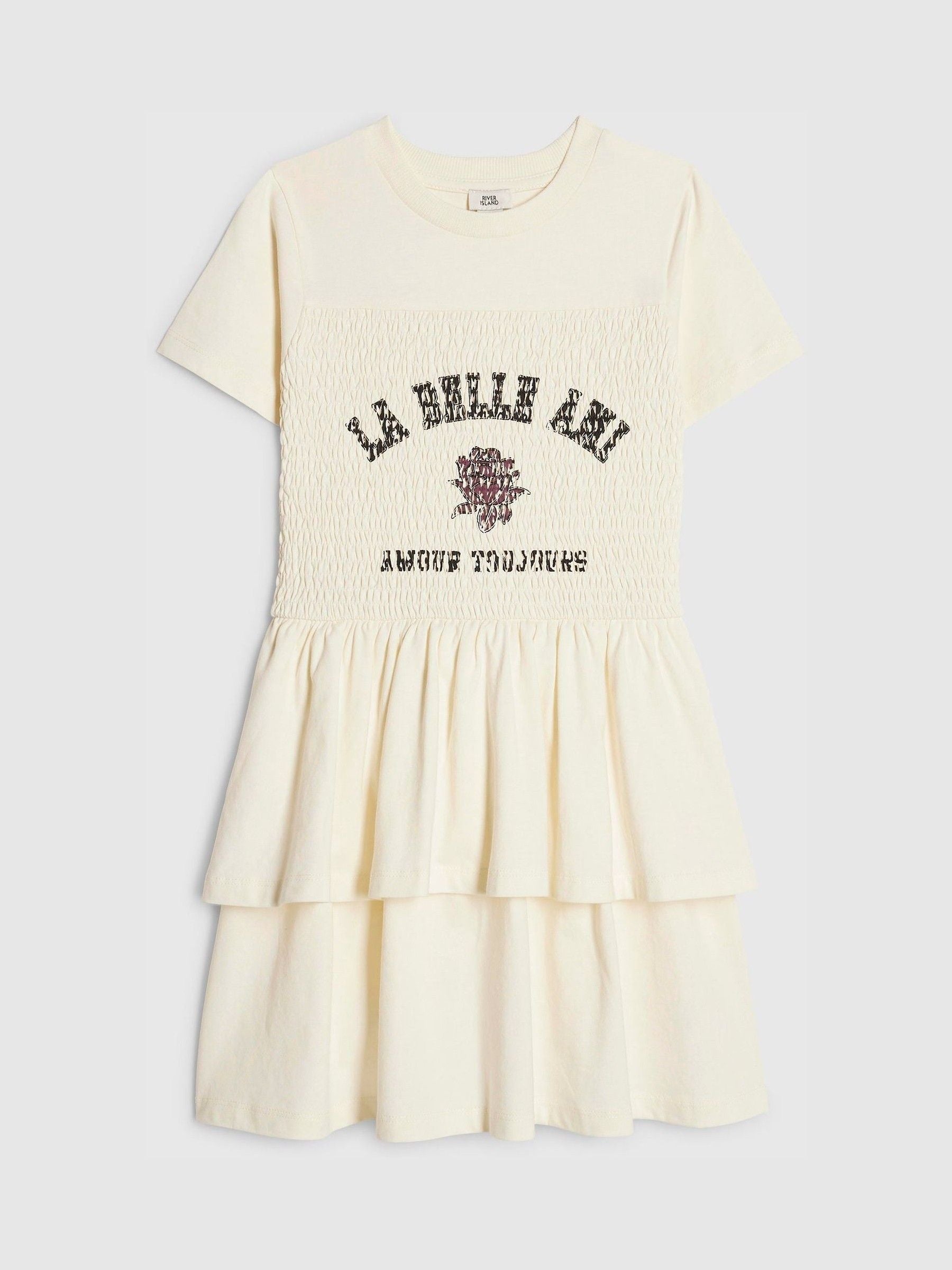 River Island Cream La Belle Rara Dress image 1