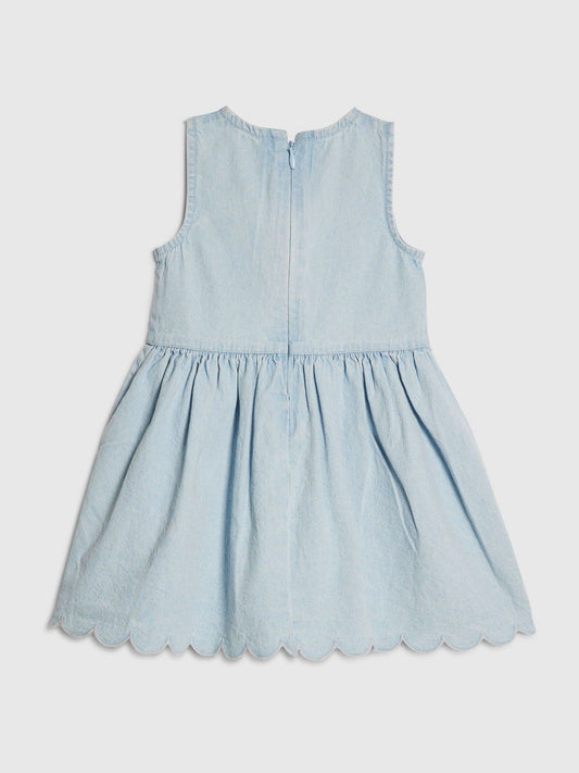 Dsiney Kidz - River Island Blue Heart Embroidered Dress image 2