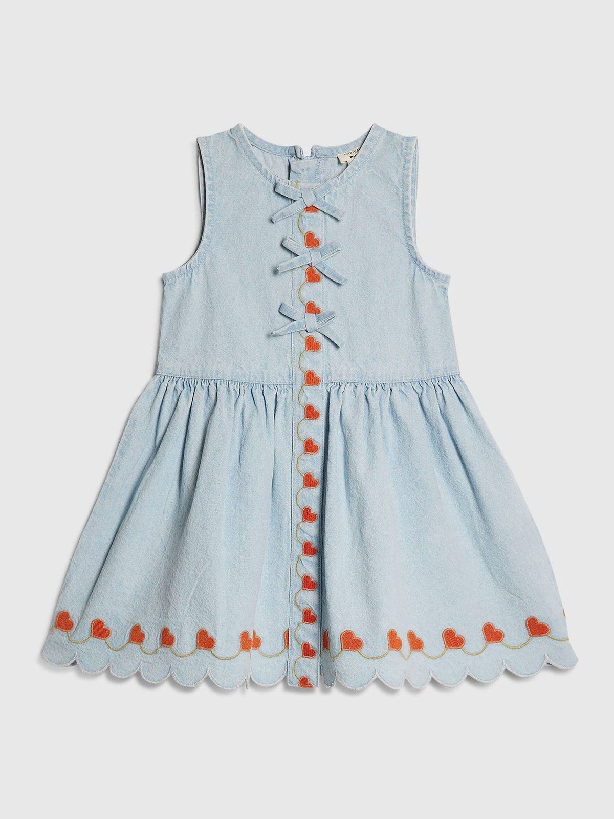 Dsiney Kidz - River Island Blue Heart Embroidered Dress image 1