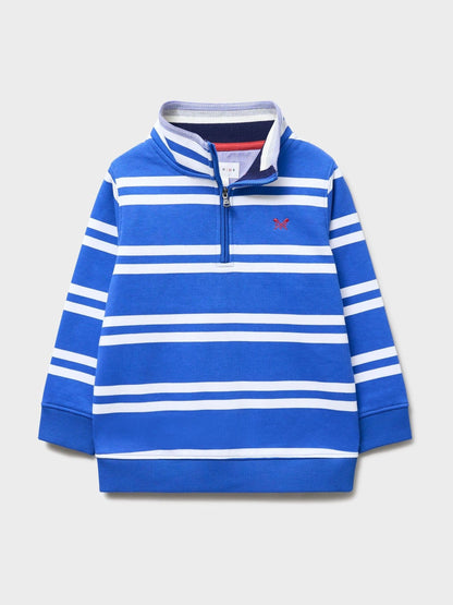 Dsiney Kidz - Crew Clothing White Half-Zip Cotton-Mix Sweatshirt image 1