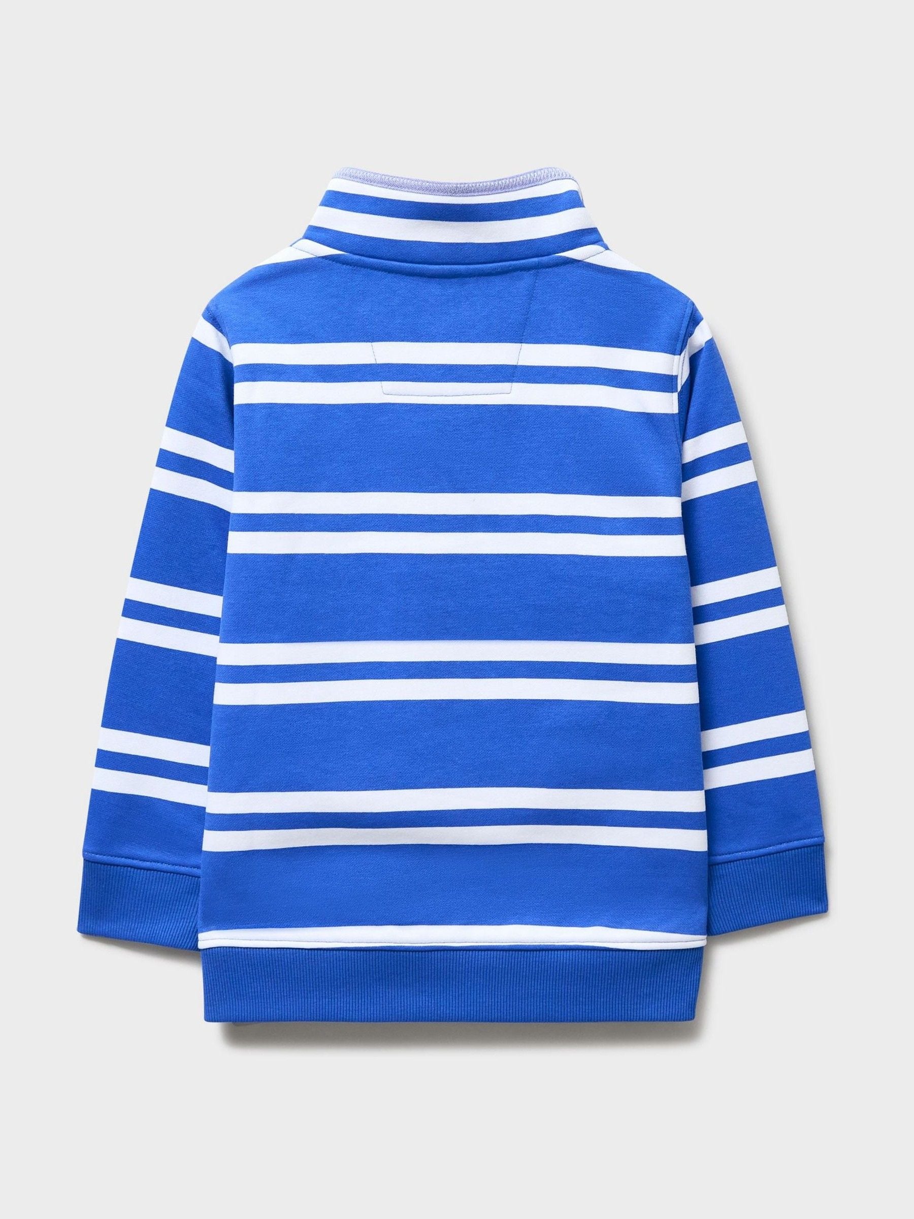 Dsiney Kidz - Crew Clothing White Half-Zip Cotton-Mix Sweatshirt image 2