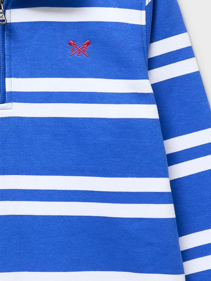 Dsiney Kidz - Crew Clothing White Half-Zip Cotton-Mix Sweatshirt image 3