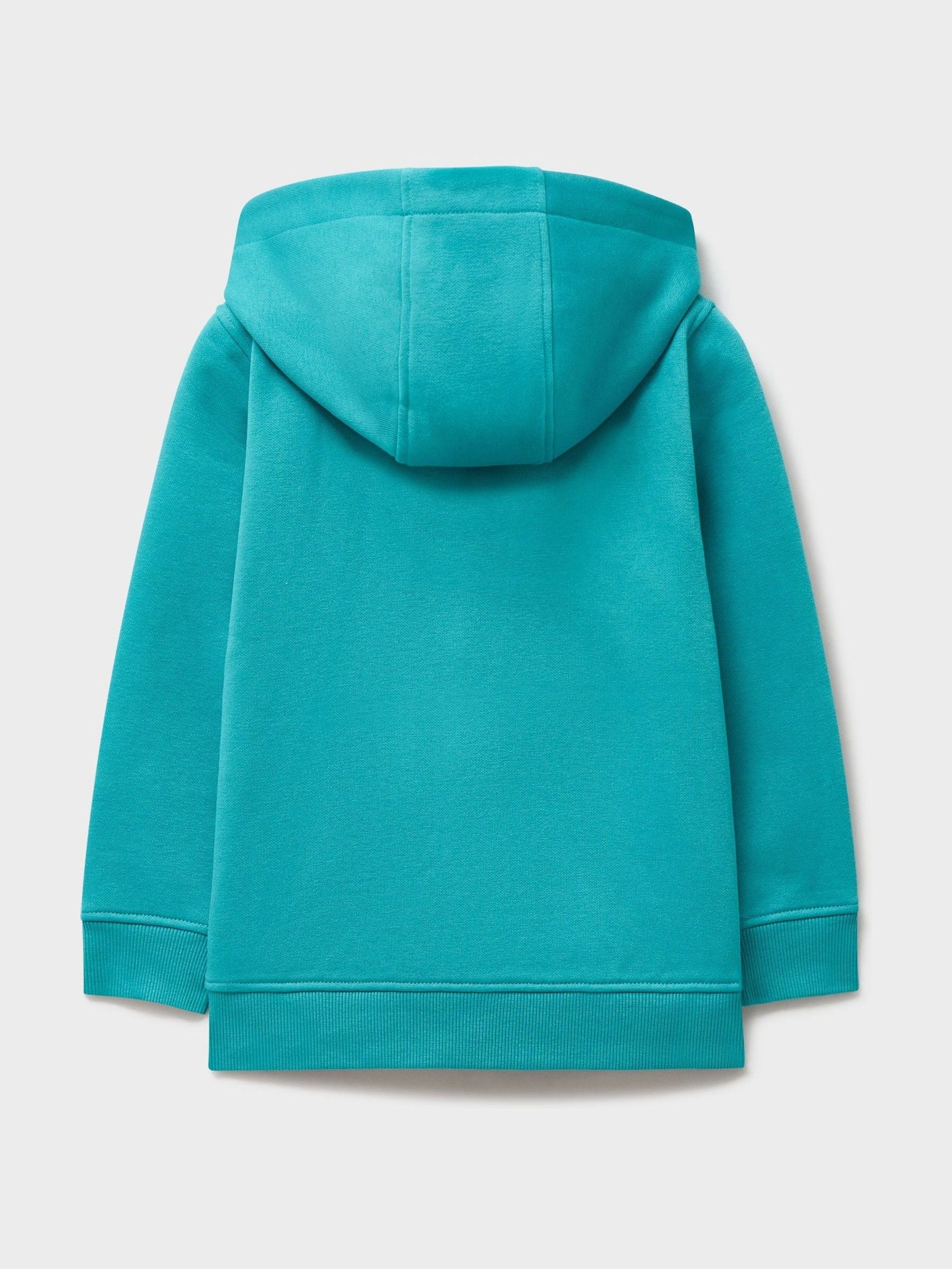 Dsiney Kidz - Crew Clothing Company Blue Crossed Oars Zip Through Hoodie image 2