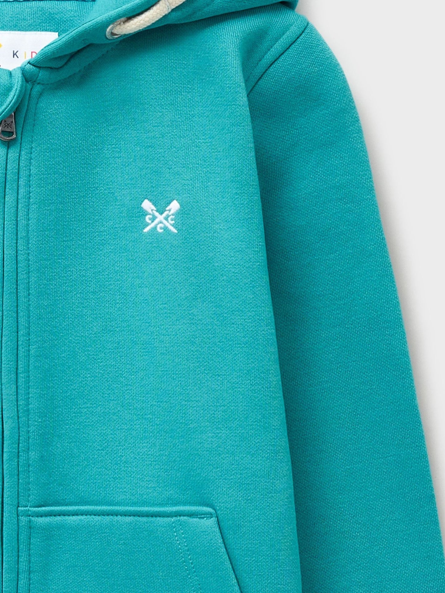 Dsiney Kidz - Crew Clothing Company Blue Crossed Oars Zip Through Hoodie image 3