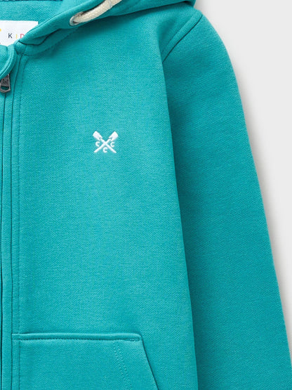 Dsiney Kidz - Crew Clothing Company Blue Crossed Oars Zip Through Hoodie image 3