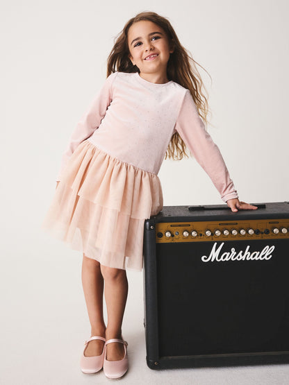Dsiney Kidz - Pink Pink Velour Dress (3-16yrs) image 2