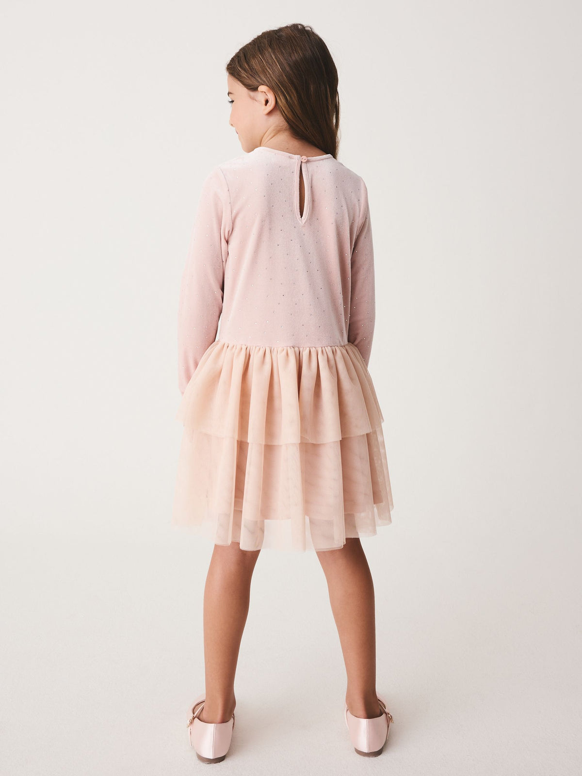 Dsiney Kidz - Pink Pink Velour Dress (3-16yrs) image 3