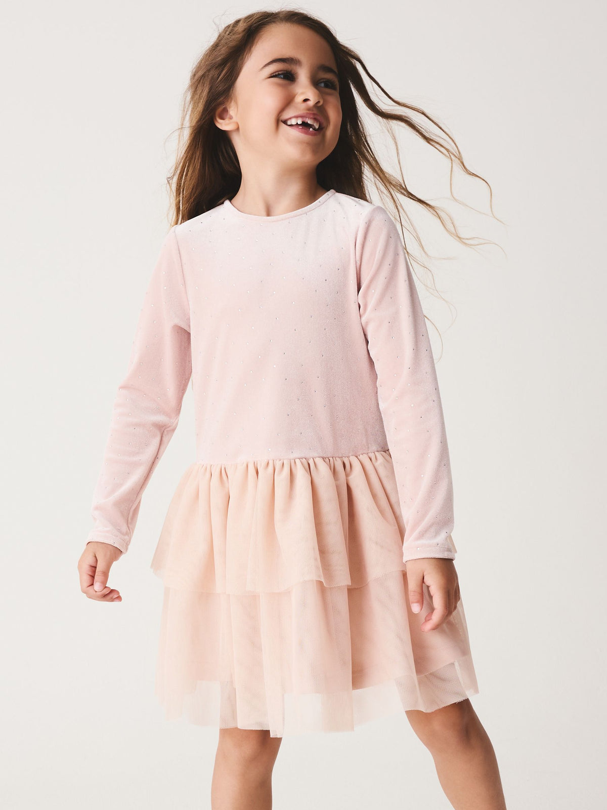 Dsiney Kidz - Pink Pink Velour Dress (3-16yrs) image 4