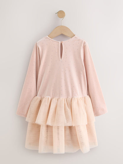 Dsiney Kidz - Pink Pink Velour Dress (3-16yrs) image 6