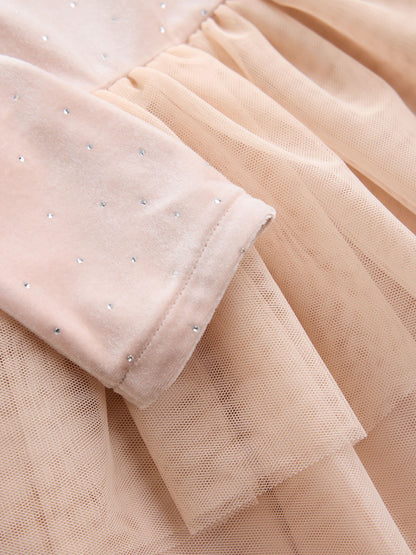 Dsiney Kidz - Pink Pink Velour Dress (3-16yrs) image 7