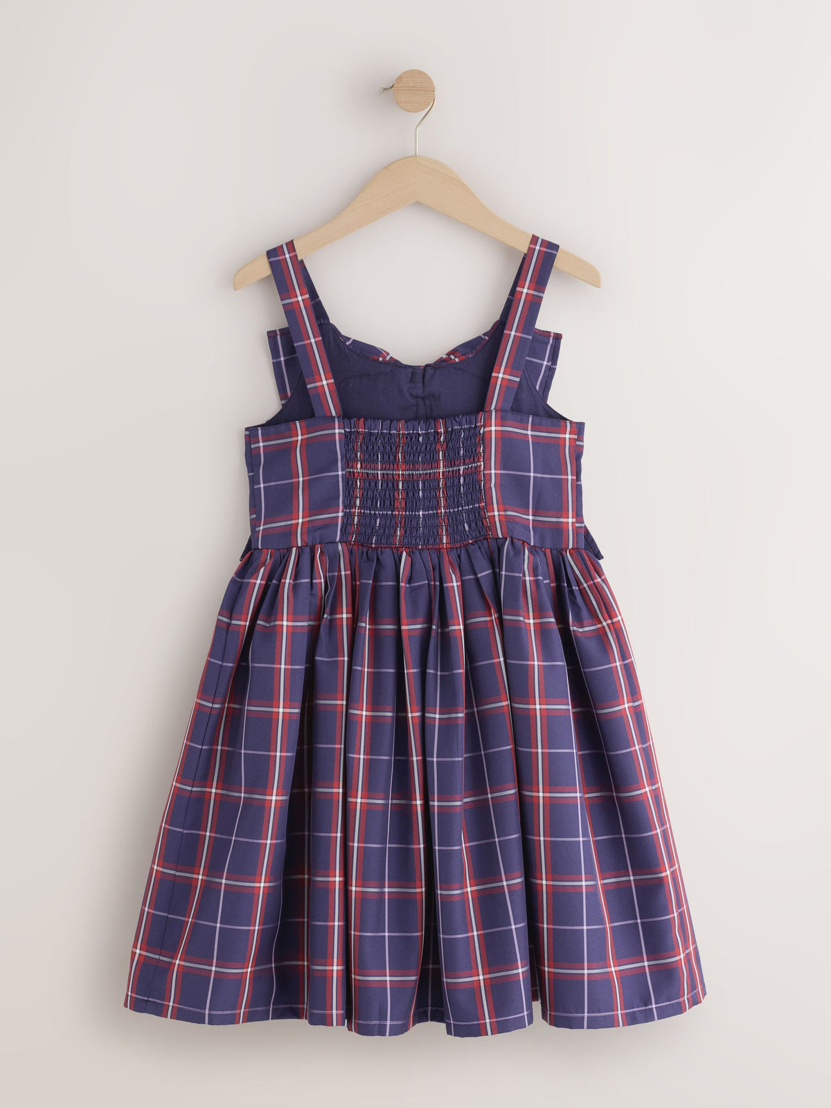 Dsiney Kidz - Blue/Red Check Bow Front Occasion Dress (6-16yrs) image 2