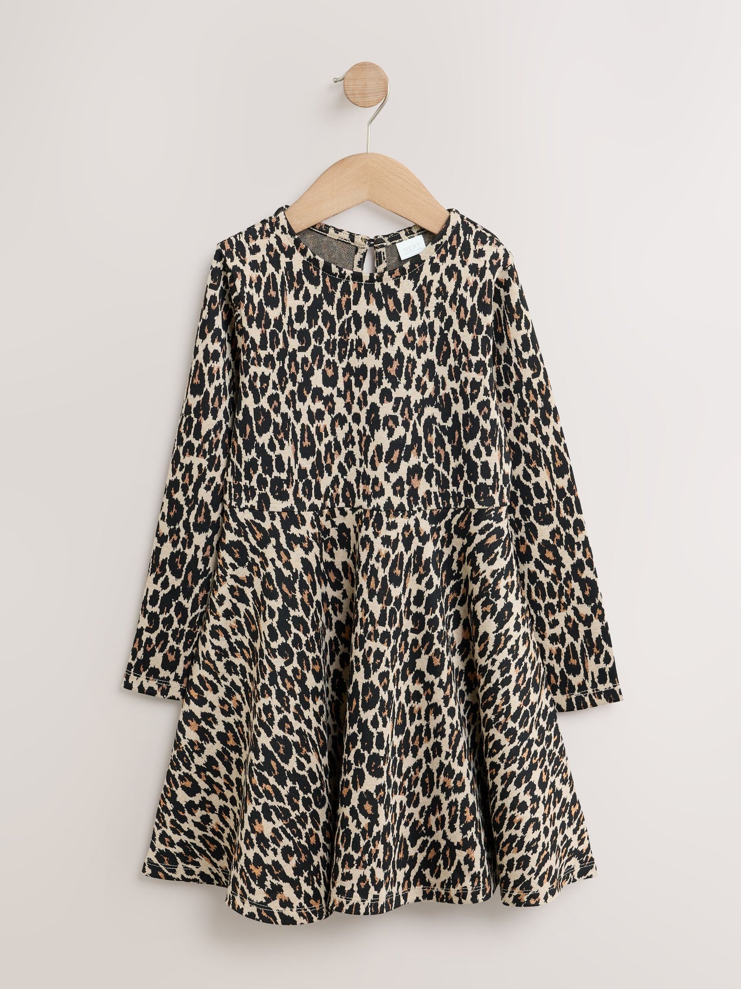 Dsiney Kidz - Leopard Animal Print Long Sleeve Skater Dress (3-16yrs) image 5