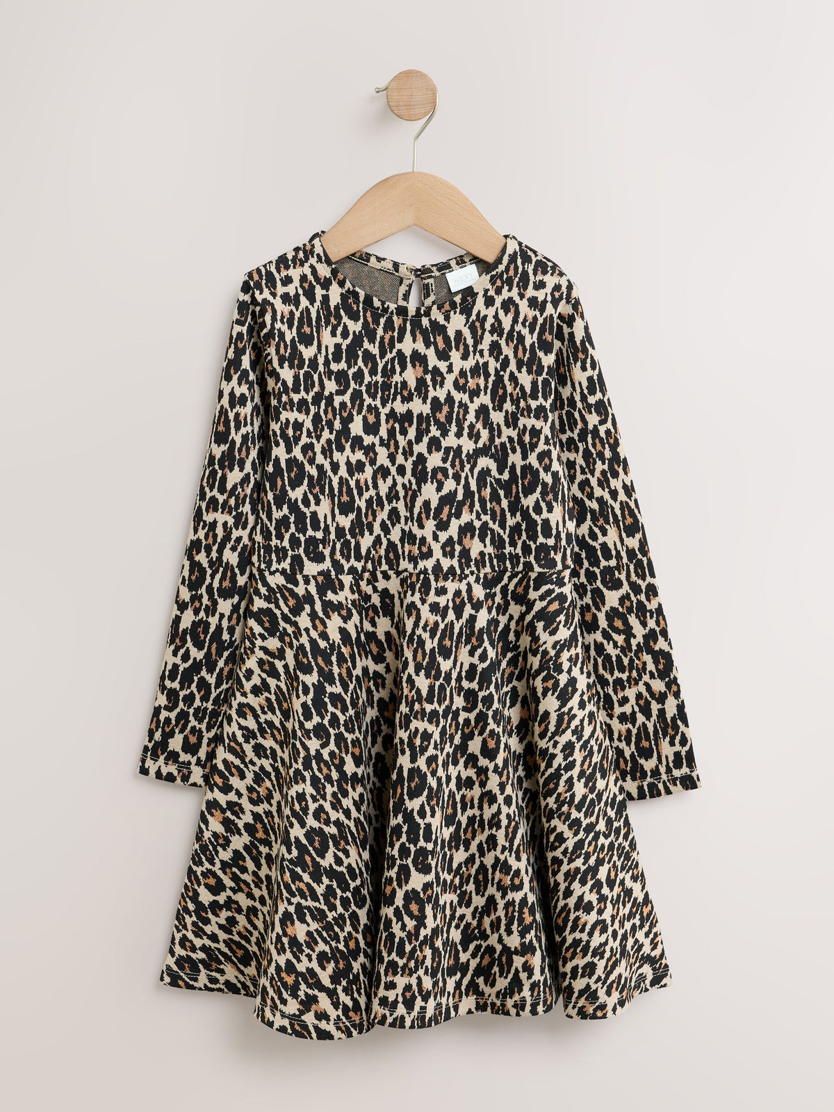 Dsiney Kidz - Leopard Animal Print Long Sleeve Skater Dress (3-16yrs) image 5