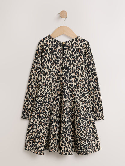 Dsiney Kidz - Leopard Animal Print Long Sleeve Skater Dress (3-16yrs) image 6