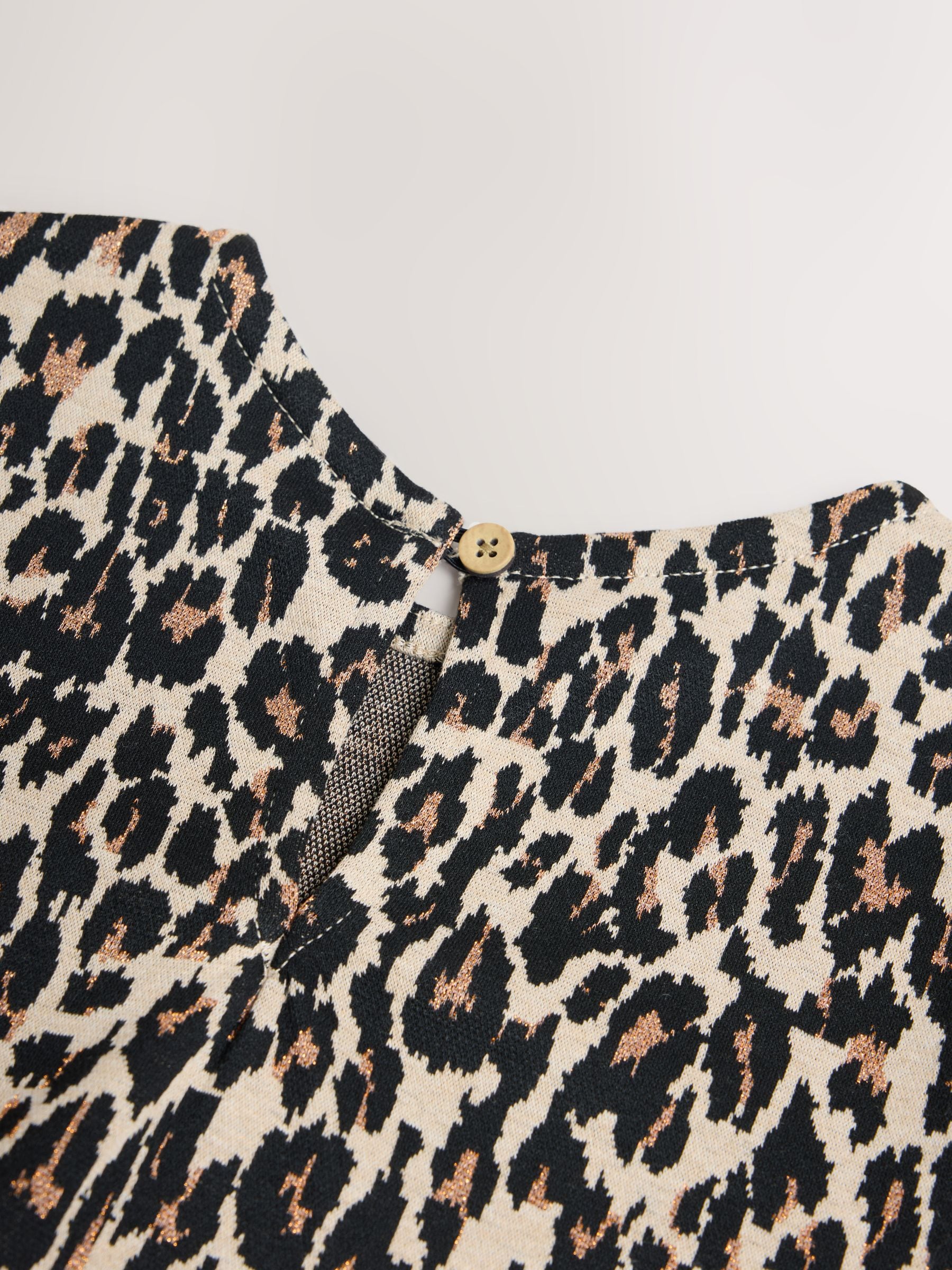 Dsiney Kidz - Leopard Animal Print Long Sleeve Skater Dress (3-16yrs) image 7