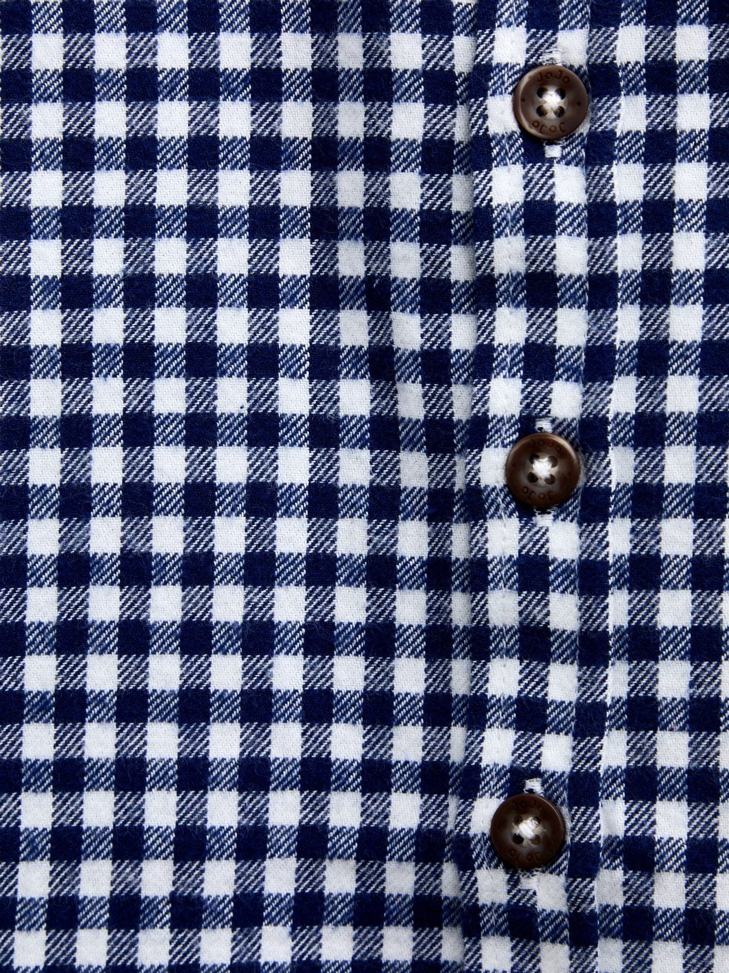 Dsiney Kidz - JoJo Maman Bébé Navy Blue Gingham Long Sleeve Shirt image 4