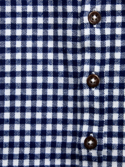 Dsiney Kidz - JoJo Maman Bébé Navy Blue Gingham Long Sleeve Shirt image 4