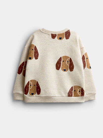 Dsiney Kidz - JoJo Maman Bébé Brown Dog Print Sweatshirt & Cargo Jogger Set image 3