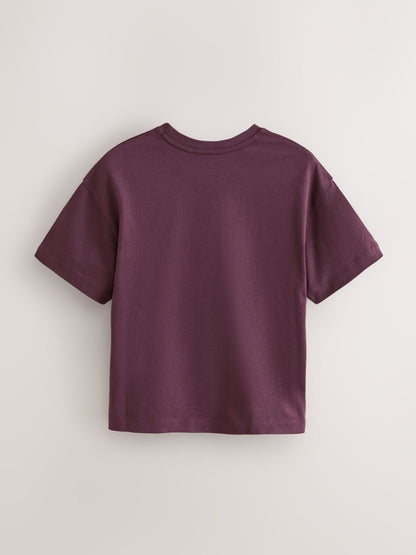 Dsiney Kidz - smALLSAINTS Black/Red Logo Crew Neck Relaxed T-Shirts 3 Pack image 5