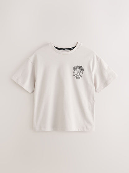Dsiney Kidz - smALLSAINTS Blue Graphic Crew T-Shirts 3 Pack image 3
