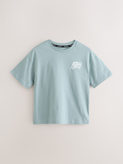Dsiney Kidz - smALLSAINTS Blue Graphic Crew T-Shirts 3 Pack image 4