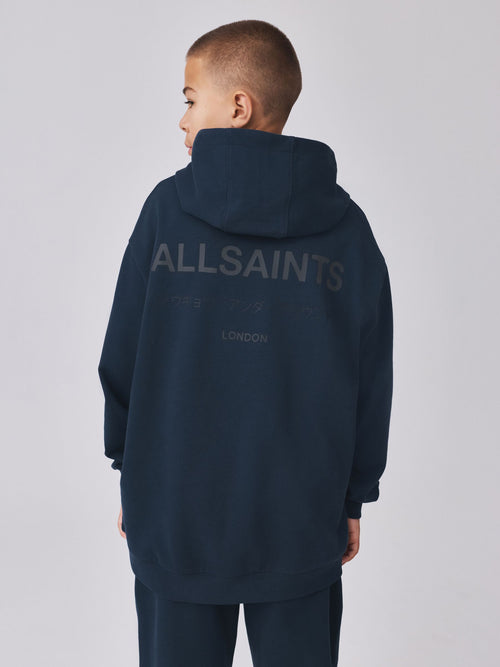 smALLSAINTS Navy Oversized Underground Pullover Hoodie - image 1