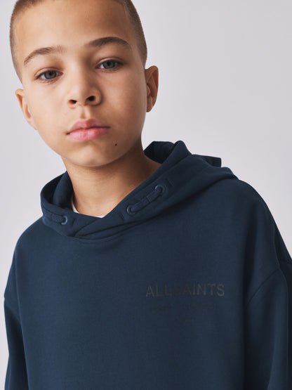 smALLSAINTS Navy Oversized Underground Pullover Hoodie - image 4