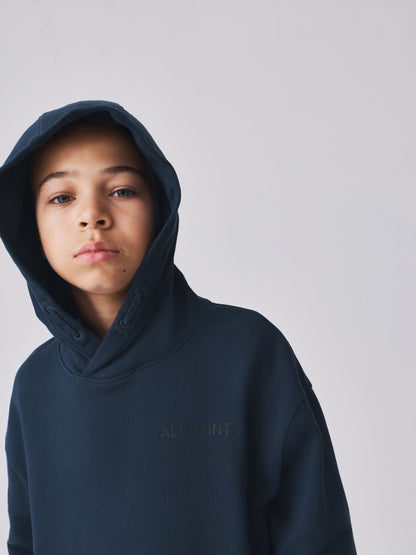 smALLSAINTS Navy Oversized Underground Pullover Hoodie - image 5