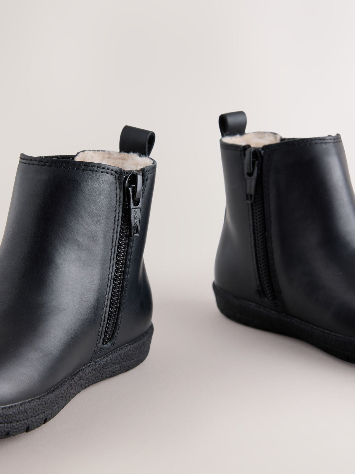 Dsiney Kidz - Black Barefoot Leather Chelsea Boots image 3