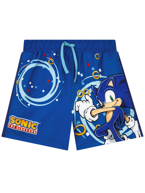 Character Blue Sonic The Hedgehog Swim Shorts image 1