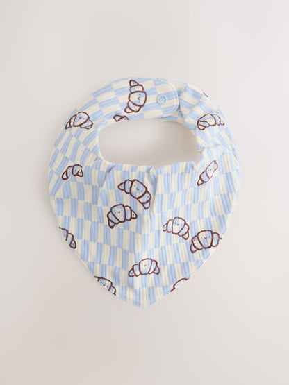Blue Brunch Dribble Bibs 5 Pack - image 2