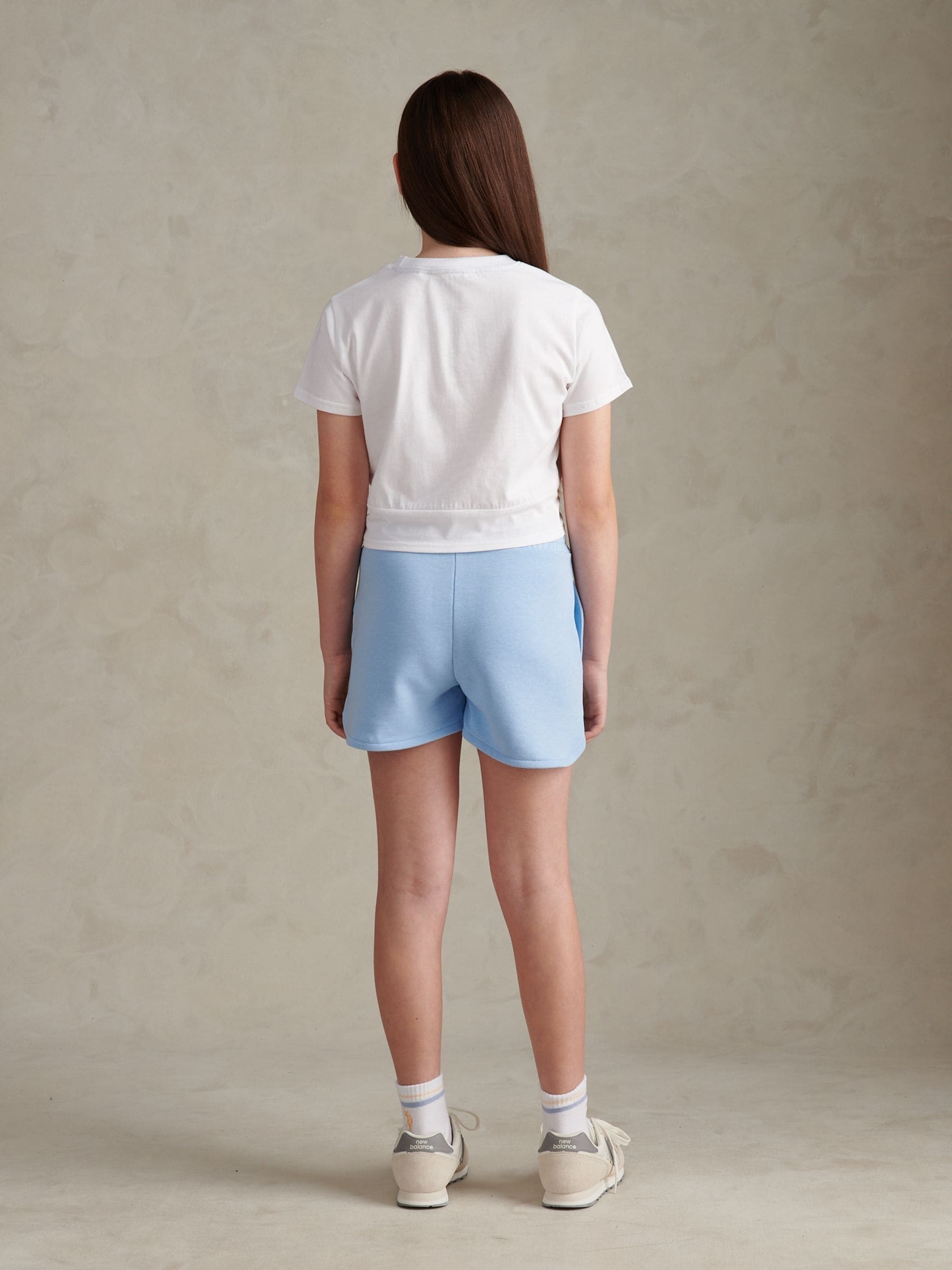 Dsiney Kidz - U.S. Polo Assn Blue Twist Front Graphic T-Shirt & Shorts Set image 2
