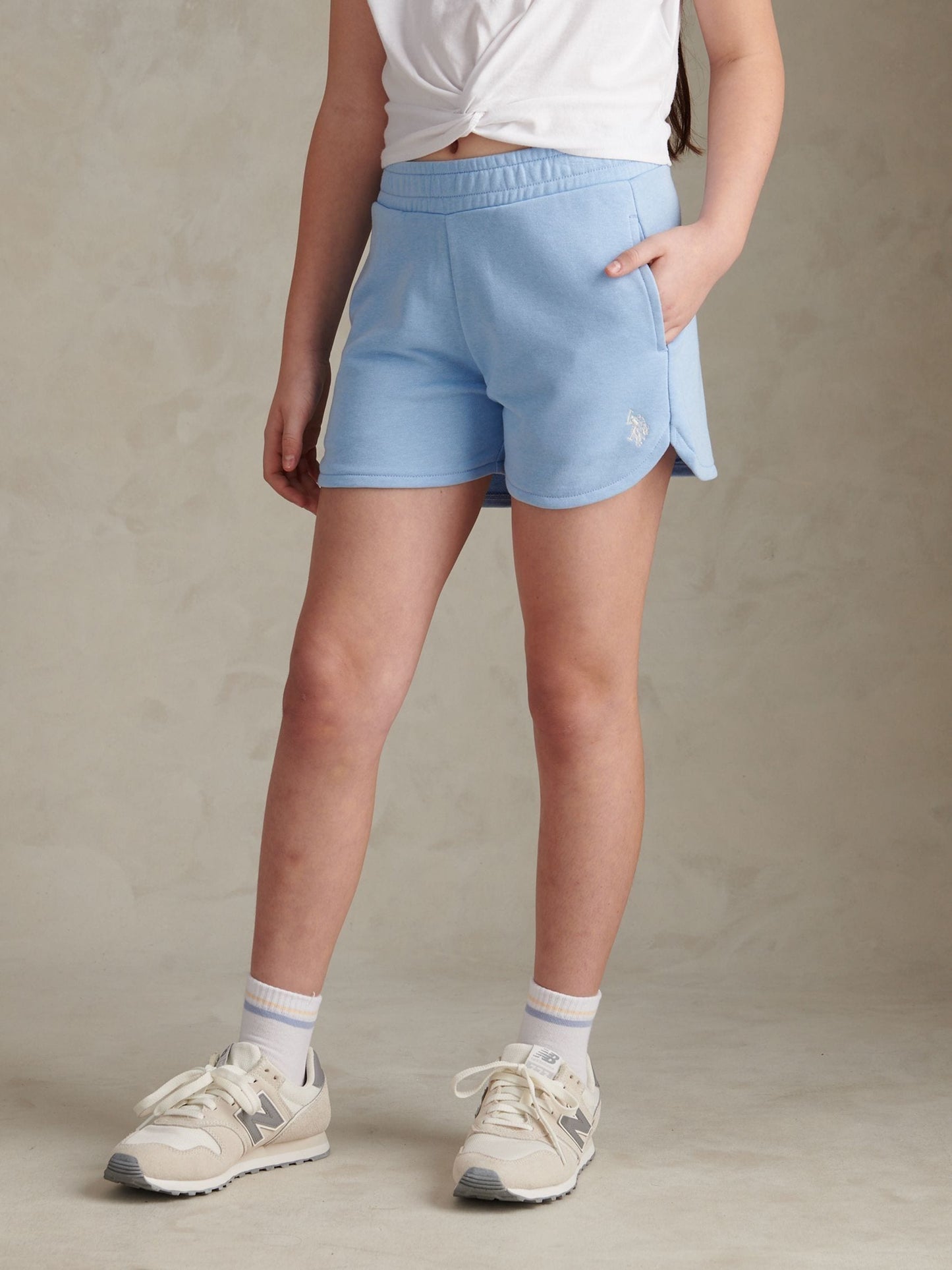 Dsiney Kidz - U.S. Polo Assn Blue Twist Front Graphic T-Shirt & Shorts Set image 4