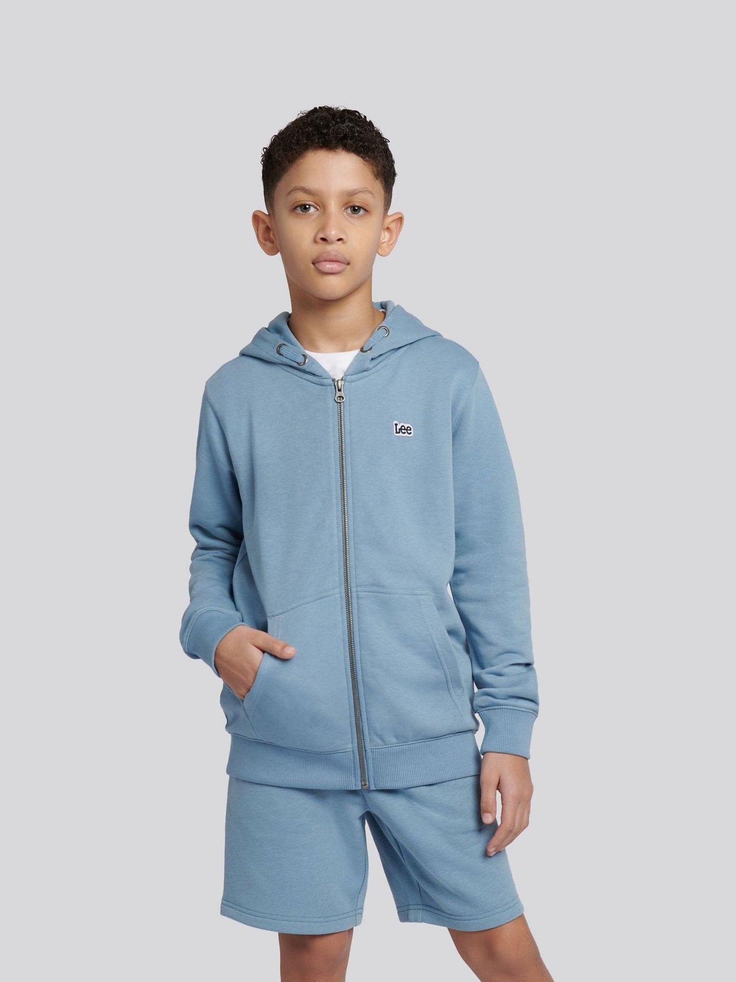 Dsiney Kidz - Lee Blue Boys Badge Zip Through Hoodie image 1