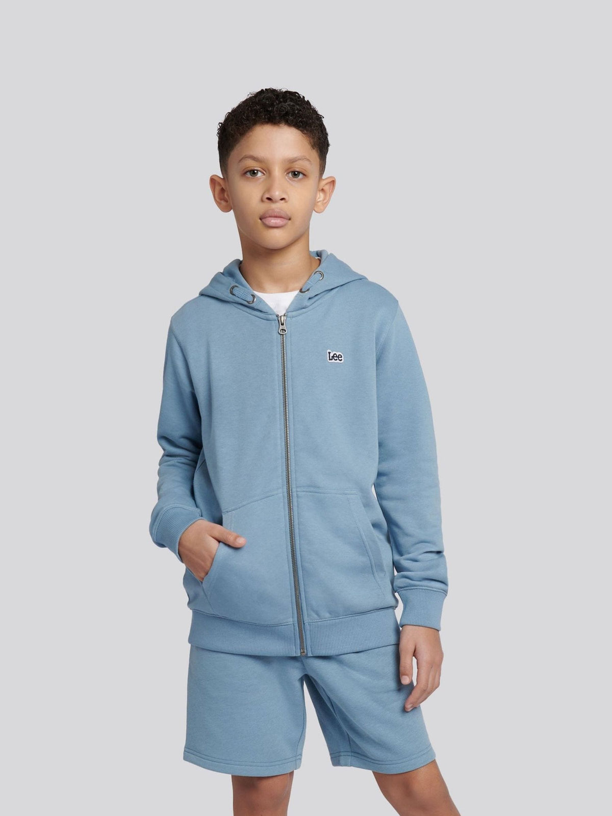 Dsiney Kidz - Lee Blue Boys Badge Zip Through Hoodie image 1