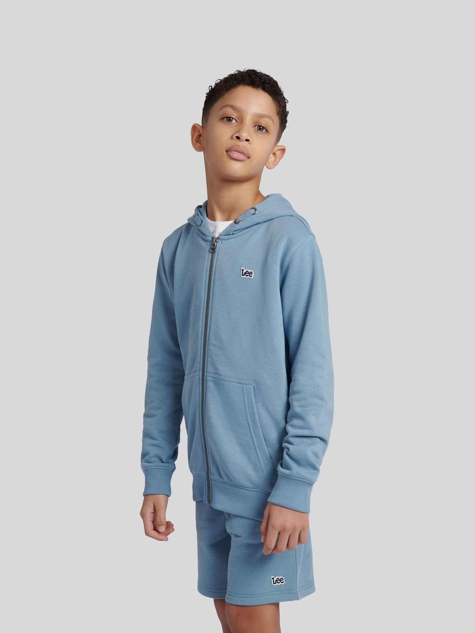 Dsiney Kidz - Lee Blue Boys Badge Zip Through Hoodie image 4